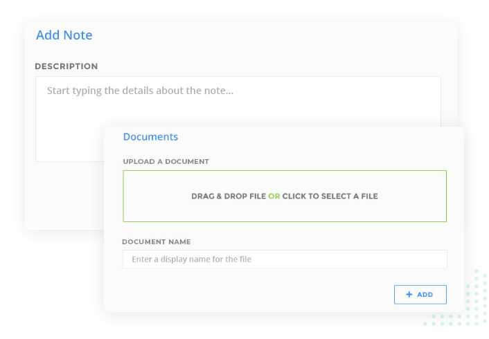 Upload documents & add Notes