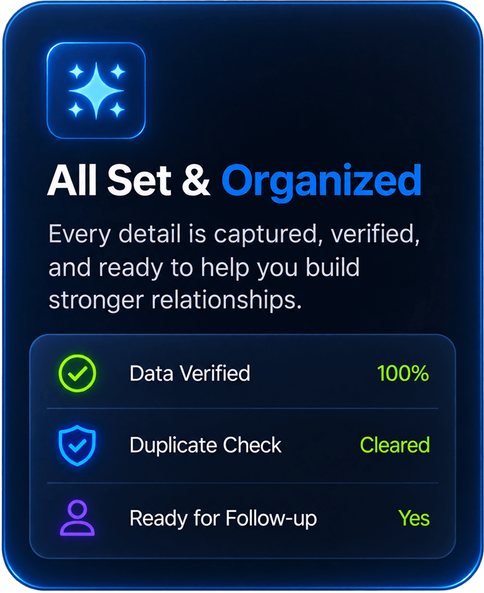 Card recognized and ready to save card