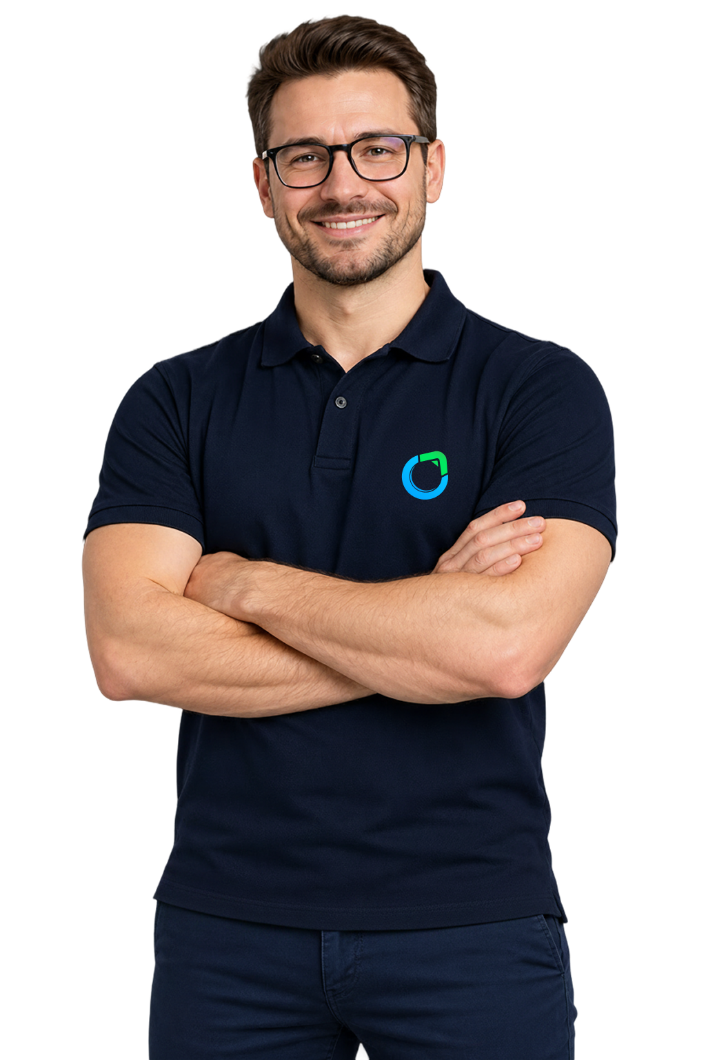CRM expert wearing a Saleoid polo shirt