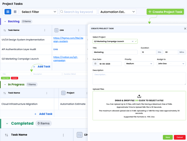 Team Performance and Task Tracking for Better Accountability