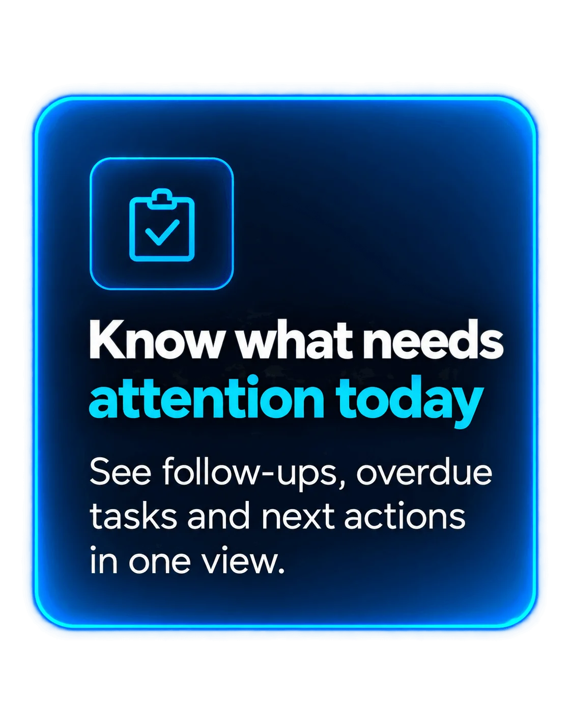 AI-recommended lead follow-up actions in Saleoid CRM
